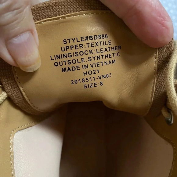 NEW J CREW Gwen canvas lace-up lug-sole boots 8 - Picture 15 of 15